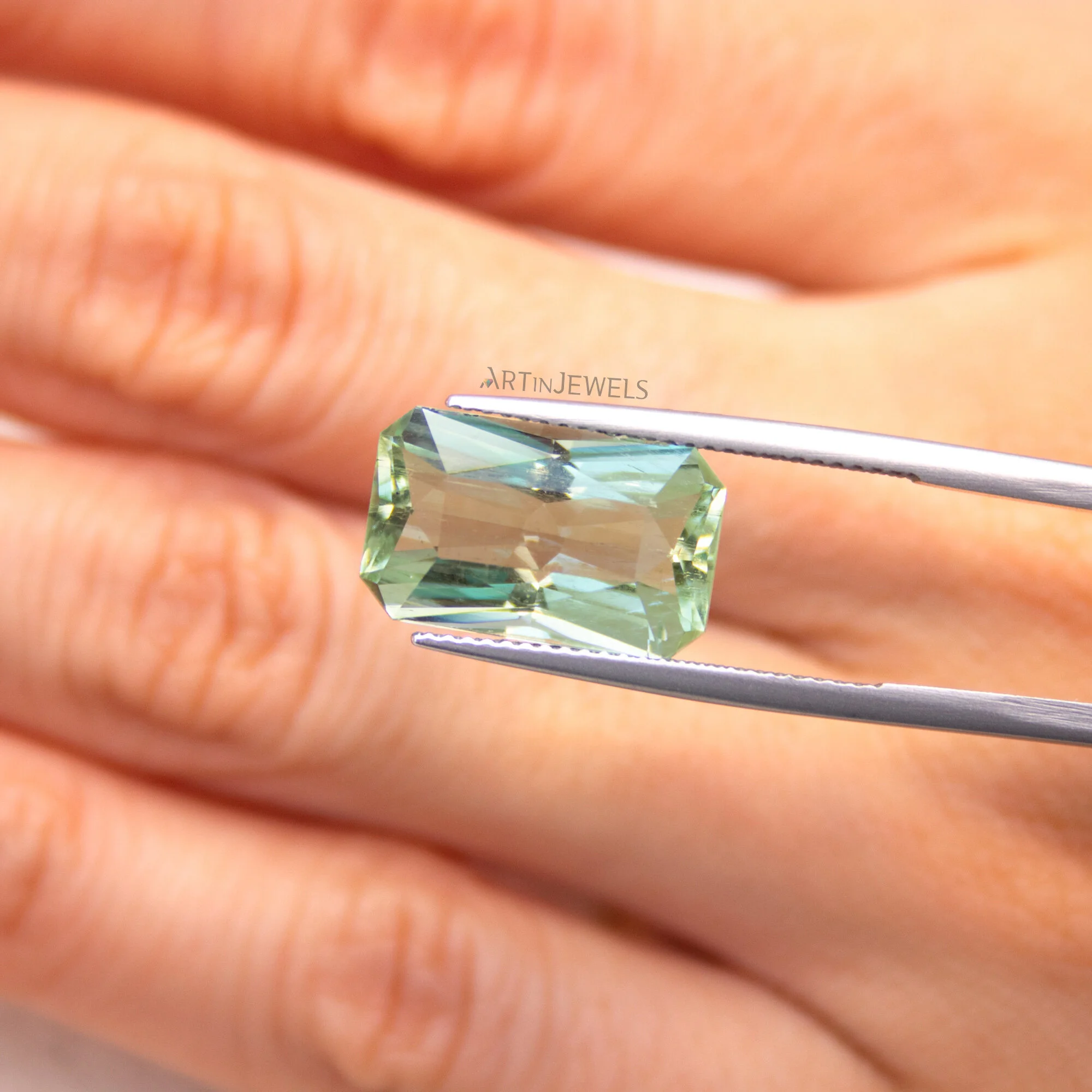 Brazilian Mint Aquamarine 6.98ct — Art in Jewels by Anne